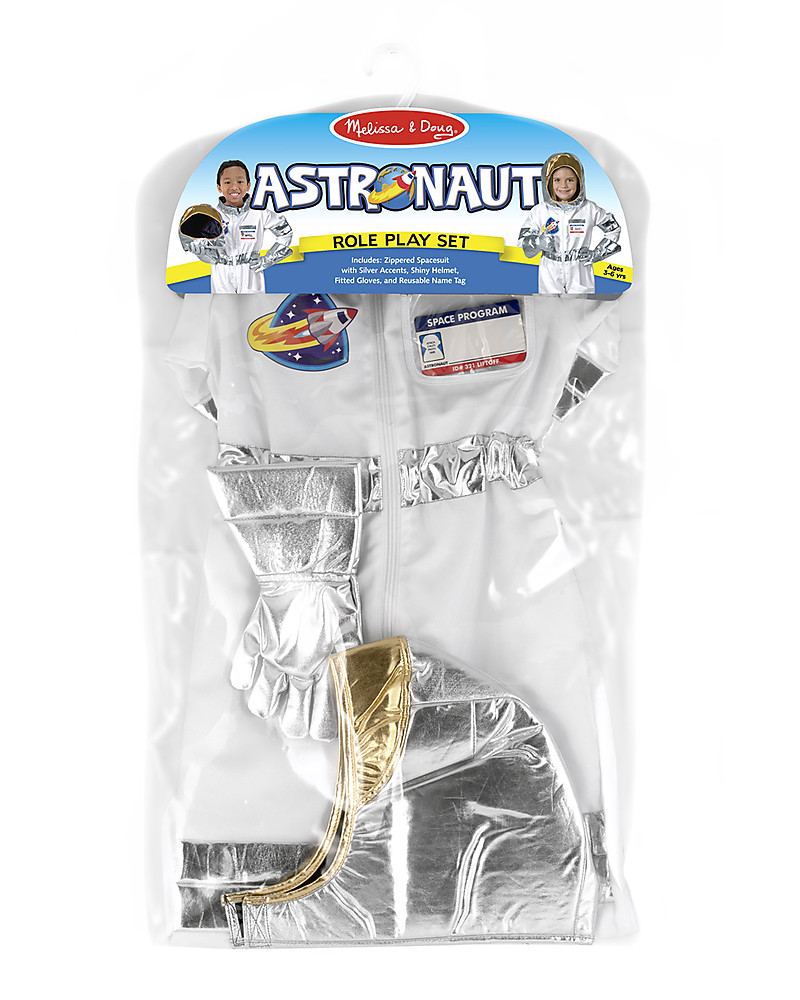 Melissa \u0026 Doug Costume da astronauta - Con guanti spaziali ed elmetto!  unisex (bambini)